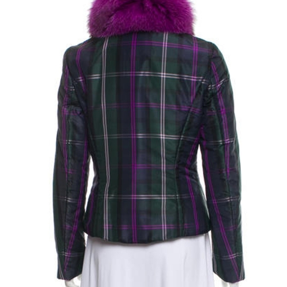 Escada silk with Fur trim collar - Picture 3 of 7